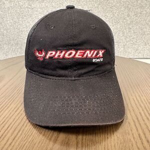 Phoenix‎ Boats Hat Cap Black Adjustable Strap Back Outdoor Cap Brand